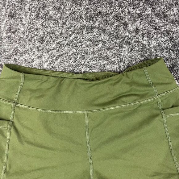 Born Primitive Women's S Shorts Pockets 3" Inseam Green Running Crossfit - Picture 2 of 8